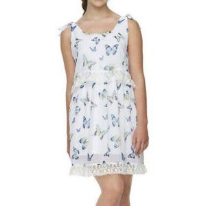 DISNEY ALICE IN WONDERLAND Butterfly Ruffle Colleen Mini Dress